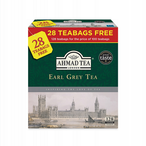 Ahmad Earl Grey Tea Herbata 128 Saszetek Kawa365