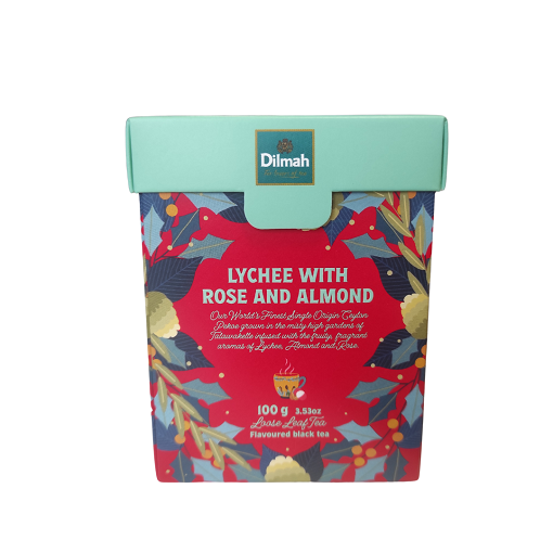 Dilmah Lychee Rose Almond Czarna Herbata Sypana 100g Kawa365