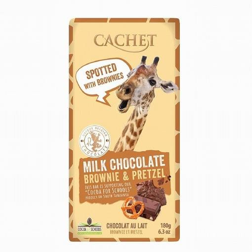 Cachet Milk Chocolate Brownie Pretzel 180g Słodkości \ Czekoladki i