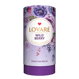 Lovare Wild Berry Tuba- czarna herbata z jagodami liściasta 80g