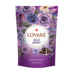 Lovare Wild Berry - czarna herbata z jagodami 50 piramidek