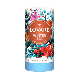 Lovare Winter Tea - herbata czarna liściasta zimowa w tubie 80g