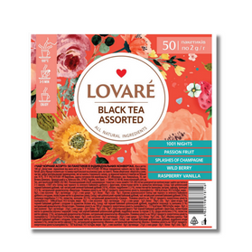 Lovare Black Tea Assorted - zestaw czarnych herbat 50 saszetek