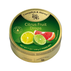 Cavendish&Harvey Citrus Fruit Drops - dropsy o cytrusowym smaku 200g
