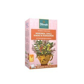 Dilmah Moringa,Chili, Kakao & Kardamon - 20 torebek