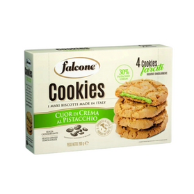 Falcone Cookies al Pistacchio - kruche ciastka z kremem pistacjowym 200g