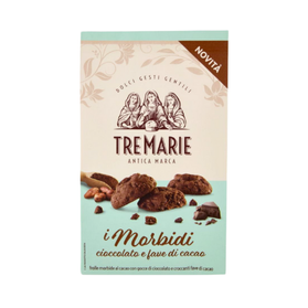 Tre Marie Morbidi Cioccolato - ciastka kakaowe z kawałkami czekolady 300g