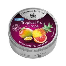 Cavendish&Harvey Sugerfree Tropical - dropsy bez cukru o smaku owoców tropikalny