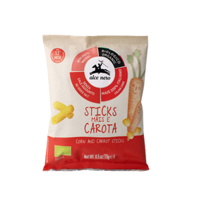 Alce Nero Sticks Mais e Carota - chrupki kukurydziano - marchewkowe 15g
