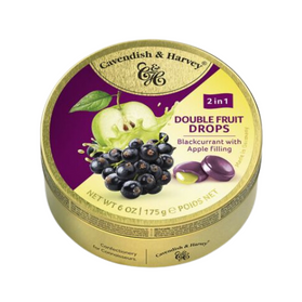 Cavendish&Harvey Double Fruit Drops - dropsy czarna porzeczka z jabłkiem 175g