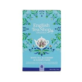 English Tea Shop White Tea Blueberry & Elderflower - 20 saszetek
