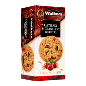 Walkers Oatflake Cranberry - kruche ciastka owsiane z żurawiną 150g