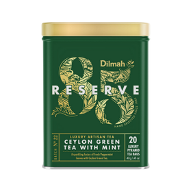 Dilmah Reserve Ceylon Green Tea - zielona herbata z miętą 20 piramidek