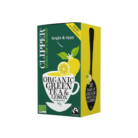 Clipper Green Tea&Lemon - zielona herbata z cytryną 20 saszetek