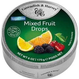 Cavendish&Harvey Sugarfree Mixed Fruits - dropsy owocowe bez cukru 175g