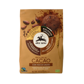 Alce Nero Frollini Cacao - włoskie ciastka kakaowe 250g
