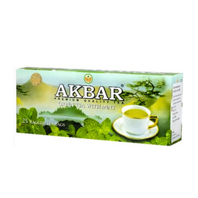 Akbar Green Mint Tea - zielona herbata z miętą 25 saszetek