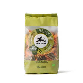 Alce Nero Fusilli Tricolore makaron świderki 500g