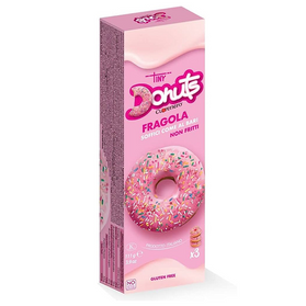 Tiny Donuts Fragola - donuty z truskawkową polewą 111g