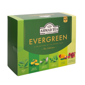 Ahmad Tea Evergreen - zestaw zielonych herbat 60 saszetek
