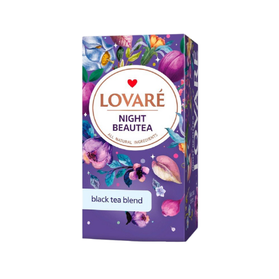 Lovare Night Beautea - czarna herbata z granatem i śliwką 24 saszetki