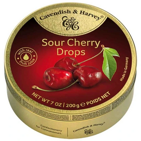 Cavendish&Harvey Sour Cherry Drops - cukierki o smaku wiśni 200g