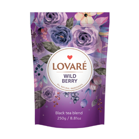 Lovare Wild Berry - czarna herbata z jagodami liściasta 250g