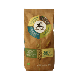 Alce Nero Fusilli Farro - makaron pełnoziarnisty świderki 500g