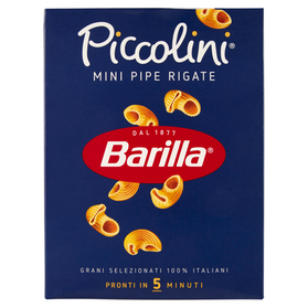 Barilla Piccolini Mini Pipe Rigate- mini rurki gwintowane 500g
