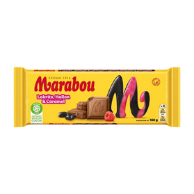 Marabou Lakrits&Hallon - mleczna czekolada ze słoną lukrecją 160g
