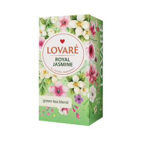 Lovare Royal Jasmine - zielona herbata z płatkami jaśminu 24 saszetki