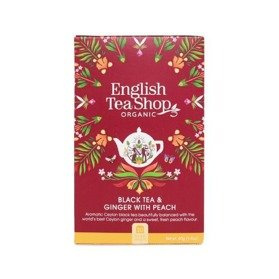 English Tea Shop Black Tea Ginger with Peach - 20 saszetek