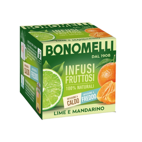 Bonomelli Lime Mandarino - napar ziołowy o smaku limonki i mandarynki 12 saszete
