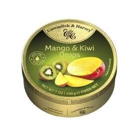 Cavendish&Harvey Mango Kiwi Drops - cukierki o smaku mango z kiwi 200g