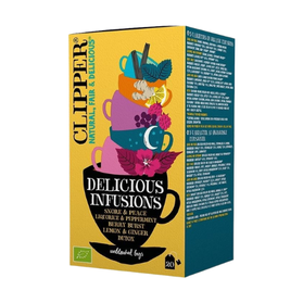 Clipper Delicious Infusions - herbata owocowo - ziołowa 20 saszetek