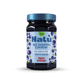 Rigoni di Asiago Natu - dżem z czarnych jagód bez cukru 240g