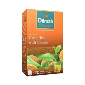 Dilmah Premium Green Orange - zielona herbata z pomarańczą 20 saszetek