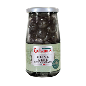 Coelsanus Olive Nere - czarne oliwki bez pestek 150g