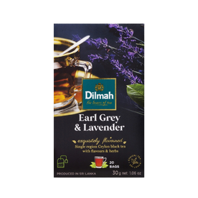 Dilmah Earl Grey Lavender - czarna herbata z lawendą 20 saszetek