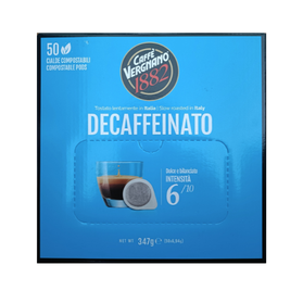 Caffe Vergnano Decaffeinato - kawa bezkofeinowa w saszetkach ESE 50 sztuk