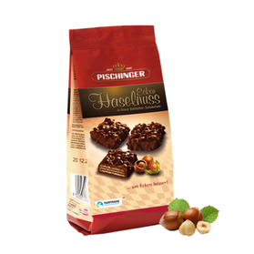 Pischinger wafelki w ciemnej czekoladzie z orzechami laskowymi 120g