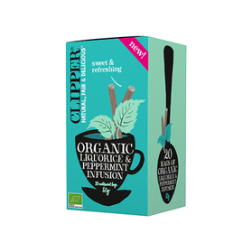 Clipper herbata z lukrecją i miętą pieprzową 20 saszetek