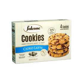 Falcone Cookies Cioko Latte - kruche ciastka z mleczną czekoladą 200g