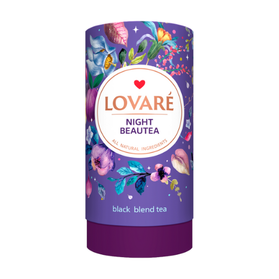 Lovare Night Beautea - czarna herbata liściasta z figą i śliwką 80g