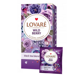 Lovare Wild Berry - herbata czarna z jagodami 24 saszetki