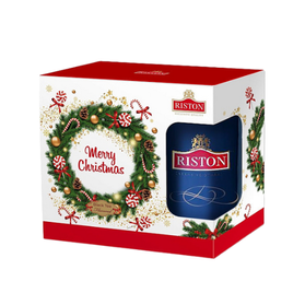 Riston Merry Christmas - świąteczny zestaw herbata z kubkiem 50g