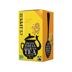 Clipper czarna herbata z cynamonem i goździkami 20 saszetek