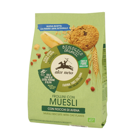 Alce Nero Frollini Con Muesli - włoskie ciastka z granolą 250g